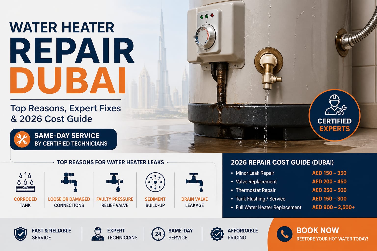 Water heater repair Dubai